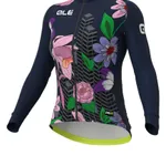 ALÉ Cyklistický dres s dlhým rukávom zimný - PR-R CITY LADY WNT - modrá ALÉ Cyklistický dres s dlhým rukávom zimný - PR-R CITY LADY WNT - modrá