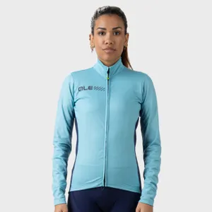 ALÉ Cyklistický dres s dlhým rukávom zimný - FONDO 2.0 SOLID - svetlo modrá ALÉ Cyklistický dres s dlhým rukávom zimný - FONDO 2.0 SOLID - svetlo modrá