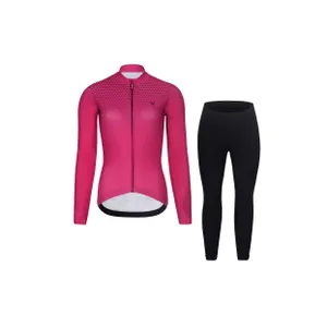 RIVANELLE Cyklistická zimná bunda a nohavice - STARLIGHT WINTER - čierna/ružová RIVANELLE Cyklistická zimná bunda a nohavice - STARLIGHT WINTER - čierna/ružová