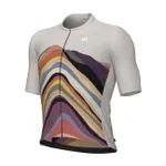 ALÉ Cyklistický dres s krátkym rukávom - PR-E RAINBOW - béžová ALÉ Cyklistický dres s krátkym rukávom - PR-E RAINBOW - béžová
