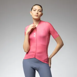 ALÉ Cyklistický dres s krátkym rukávom - PRAGMA COLOR BLOCK - ružová ALÉ Cyklistický dres s krátkym rukávom - PRAGMA COLOR BLOCK - ružová
