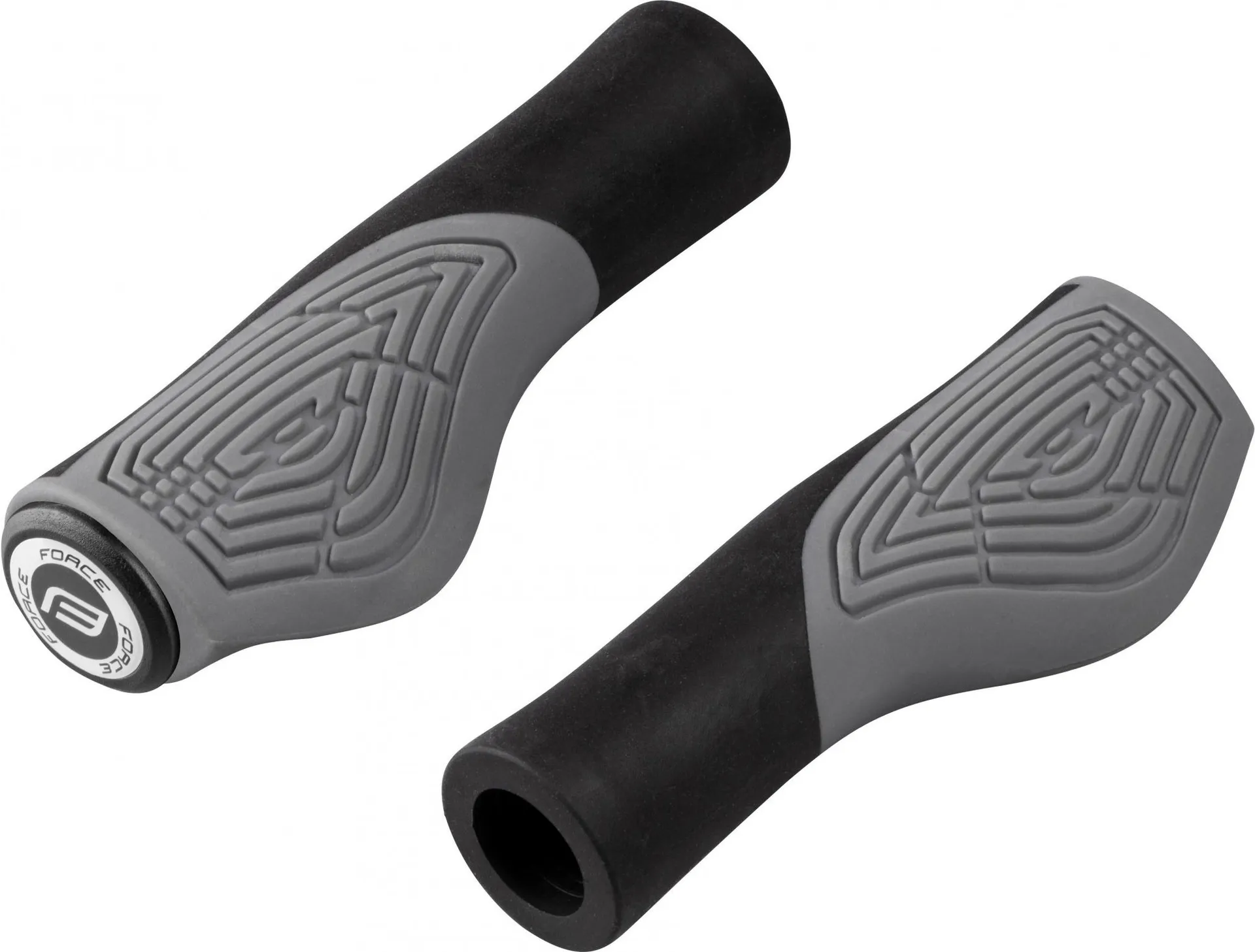 Šport a outdoor | Cyklistika | Diely a komponenty | Gripy - Force Erbow držiaky tvarované, čierno-sivé, balené Šport a outdoor | Cyklistika | Diely a komponenty | Gripy - Force Erbow držiaky tvarované, čierno-sivé, balené