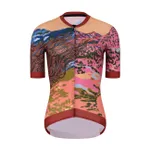 RIVANELLE Cyklistický dres s krátkym rukávom - FREE ELITE LADY LIMITED EDITION - oranžová/viacfarebná RIVANELLE Cyklistický dres s krátkym rukávom - FREE ELITE LADY LIMITED EDITION - oranžová/viacfarebná