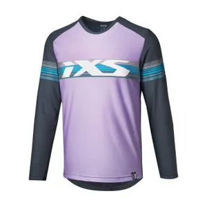 IXS Cyklistický dres s dlhým rukávom letný - TRIGGER LITE 1.1 - fialová/modrá IXS Cyklistický dres s dlhým rukávom letný - TRIGGER LITE 1.1 - fialová/modrá