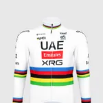 PISSEI Cyklistický dres s dlhým rukávom letný - TADEJ POGACAR WORLD CHAMP REPLICA - biela PISSEI Cyklistický dres s dlhým rukávom letný - TADEJ POGACAR WORLD CHAMP REPLICA - biela
