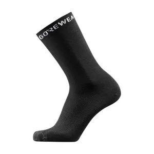 GORE Cyklistické ponožky klasické - ESSENTIAL MERINO - čierna GORE Cyklistické ponožky klasické - ESSENTIAL MERINO - čierna