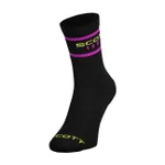 SCOTT Cyklistické ponožky klasické - RETRO CASUAL CREW PAK-3 - čierna SCOTT Cyklistické ponožky klasické - RETRO CASUAL CREW PAK-3 - čierna