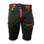 HAVEN Cyklistické nohavice krátke bez trakov - SINGLETRAIL HMS - čierna/červená HAVEN Cyklistické nohavice krátke bez trakov - SINGLETRAIL HMS - čierna/červená