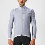 CASTELLI Cyklistická vetruodolná bunda - SQUADRA STRECH - šedá CASTELLI Cyklistická vetruodolná bunda - SQUADRA STRECH - šedá