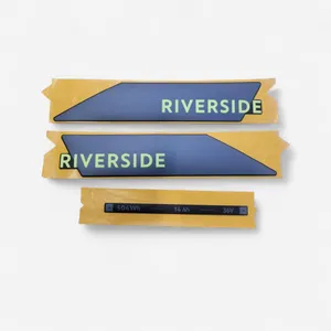 Športy > Cyklistika > Servis bicyklov > Rámy bicyklov - Nálepka na batériu bicykla Riverside 520E modro-žltá Športy > Cyklistika > Servis bicyklov > Rámy bicyklov - Nálepka na batériu bicykla Riverside 520E modro-žltá