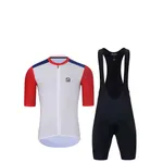 HOLOKOLO Cyklistický krátky dres a krátke nohavice - TECHNICAL - čierna/biela/modrá HOLOKOLO Cyklistický krátky dres a krátke nohavice - TECHNICAL - čierna/biela/modrá