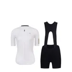 RIVANELLE Cyklistický krátky dres a krátke nohavice - VICTORIOUS GOLD LADY - biela/čierna RIVANELLE Cyklistický krátky dres a krátke nohavice - VICTORIOUS GOLD LADY - biela/čierna