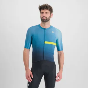 SPORTFUL Cyklistický dres s krátkym rukávom - BOMBER - modrá SPORTFUL Cyklistický dres s krátkym rukávom - BOMBER - modrá