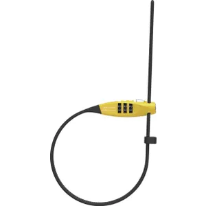Šport a outdoor | Cyklistika | Cyklodoplnky | Zámky - Abus špeciálne uzamykateľné sťahovacie lanko s oceľovým jadrom Combiflex, dĺžka kábla 45cm, žltá Šport a outdoor | Cyklistika | Cyklodoplnky | Zámky - Abus špeciálne uzamykateľné sťahovacie lanko s oceľovým jadrom Combiflex, dĺžka kábla 45cm, žltá