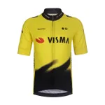BONAVELO Cyklistický dres s krátkym rukávom - VISMA 2026 KIDS - žltá/čierna BONAVELO Cyklistický dres s krátkym rukávom - VISMA 2026 KIDS - žltá/čierna