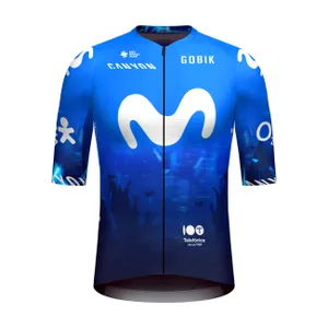 GOBIK Cyklistický dres s krátkym rukávom - INFINITY MOVISTAR TEAM 2024 - modrá/biela GOBIK Cyklistický dres s krátkym rukávom - INFINITY MOVISTAR TEAM 2024 - modrá/biela
