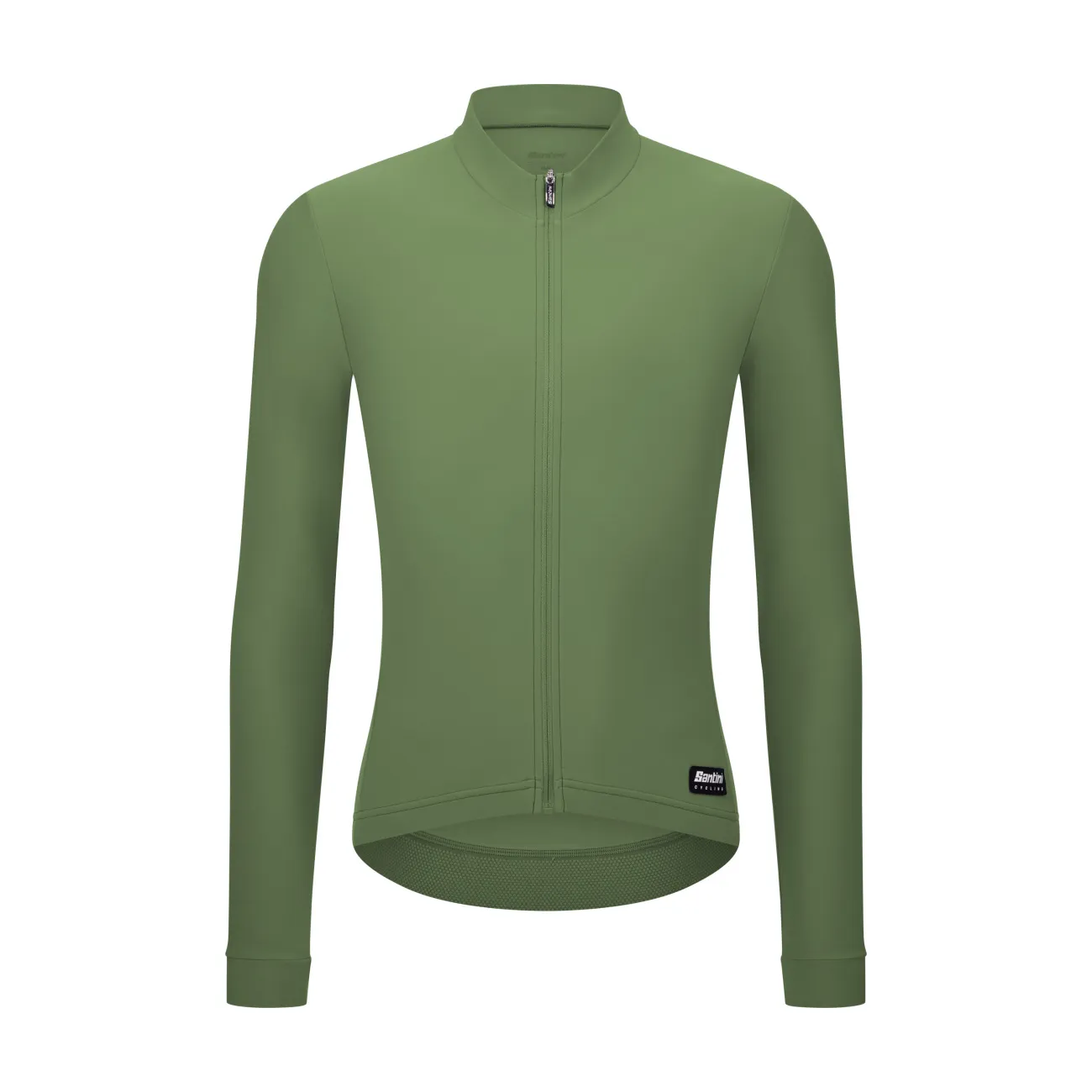SANTINI Cyklistický dres s dlhým rukávom zimný - RTR - zelená SANTINI Cyklistický dres s dlhým rukávom zimný - RTR - zelená