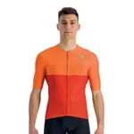 Pánsky cyklistický dres s krátkym rukávom SPORTFUL Light pro jersey, chili red carrot Pánsky cyklistický dres s krátkym rukávom SPORTFUL Light pro jersey, chili red carrot