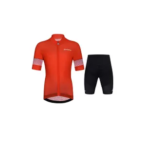 HOLOKOLO Cyklistický krátky dres a krátke nohavice - FLOW JUNIOR - čierna/červená HOLOKOLO Cyklistický krátky dres a krátke nohavice - FLOW JUNIOR - čierna/červená