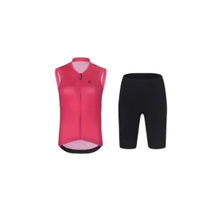 RIVANELLE Cyklistický krátky dres a krátke nohavice - PURE - ružová/čierna RIVANELLE Cyklistický krátky dres a krátke nohavice - PURE - ružová/čierna