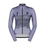 SCOTT Cyklistický dres s dlhým rukávom zimný - TEAM WARM GRAPHICS - svetlo modrá SCOTT Cyklistický dres s dlhým rukávom zimný - TEAM WARM GRAPHICS - svetlo modrá