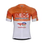 BONAVELO Cyklistický dres s krátkym rukávom - INEOS GRENADIERS 2026 - oranžová/biela BONAVELO Cyklistický dres s krátkym rukávom - INEOS GRENADIERS 2026 - oranžová/biela