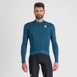 SPORTFUL Cyklistický dres s dlhým rukávom zimný - MONOCROM THERMAL - modrá SPORTFUL Cyklistický dres s dlhým rukávom zimný - MONOCROM THERMAL - modrá