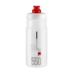 ELITE Cyklistická fľaša na vodu - JET 550 - transparentná/červená ELITE Cyklistická fľaša na vodu - JET 550 - transparentná/červená