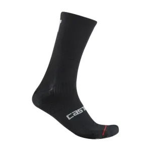 CASTELLI Cyklistické ponožky klasické - COMO 20 THERMAL - čierna CASTELLI Cyklistické ponožky klasické - COMO 20 THERMAL - čierna