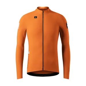 GOBIK Cyklistický dres s dlhým rukávom zimný - PACER SOLID 2.0 - oranžová GOBIK Cyklistický dres s dlhým rukávom zimný - PACER SOLID 2.0 - oranžová