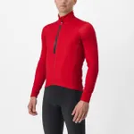 CASTELLI Cyklistický dres s dlhým rukávom zimný - ENTRATA THERMAL - červená CASTELLI Cyklistický dres s dlhým rukávom zimný - ENTRATA THERMAL - červená
