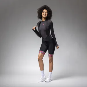 ALÉ Cyklistické nohavice krátke s trakmi - PR-E HIKE - čierna ALÉ Cyklistické nohavice krátke s trakmi - PR-E HIKE - čierna