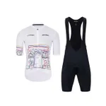 HOLOKOLO Cyklistický krátky dres a krátke nohavice - MAAPPI II. ELITE - biela/viacfarebná/čierna HOLOKOLO Cyklistický krátky dres a krátke nohavice - MAAPPI II. ELITE - biela/viacfarebná/čierna