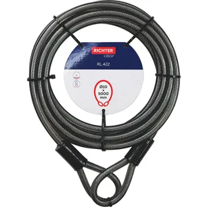 Šport a outdoor | Cyklistika | Cyklodoplnky | Zámky - RICHTER CZECH Lankový zámok RL.422.10x5000.CRN Šport a outdoor | Cyklistika | Cyklodoplnky | Zámky - RICHTER CZECH Lankový zámok RL.422.10x5000.CRN