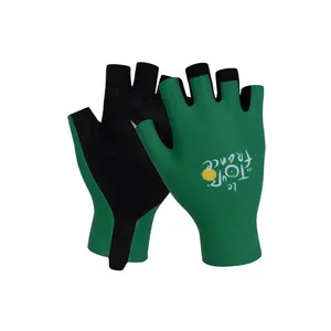 BONAVELO Cyklistické rukavice krátkoprsté - TOUR DE FRANCE 2026 - zelená BONAVELO Cyklistické rukavice krátkoprsté - TOUR DE FRANCE 2026 - zelená