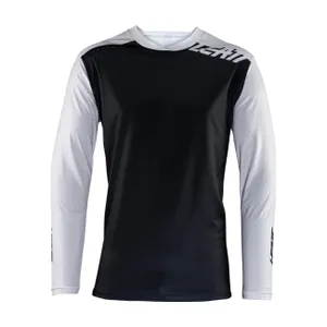 LEATT Cyklistický dres s dlhým rukávom letný - MTB ENDURO 4.0 - biela/čierna LEATT Cyklistický dres s dlhým rukávom letný - MTB ENDURO 4.0 - biela/čierna