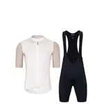 HOLOKOLO Cyklistický krátky dres a krátke nohavice - PERFORMANCE - čierna/béžová HOLOKOLO Cyklistický krátky dres a krátke nohavice - PERFORMANCE - čierna/béžová