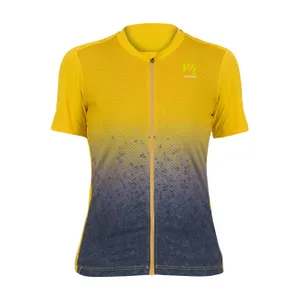 KARPOS Cyklistický dres s krátkym rukávom - VERVE EVO - žltá/modrá KARPOS Cyklistický dres s krátkym rukávom - VERVE EVO - žltá/modrá