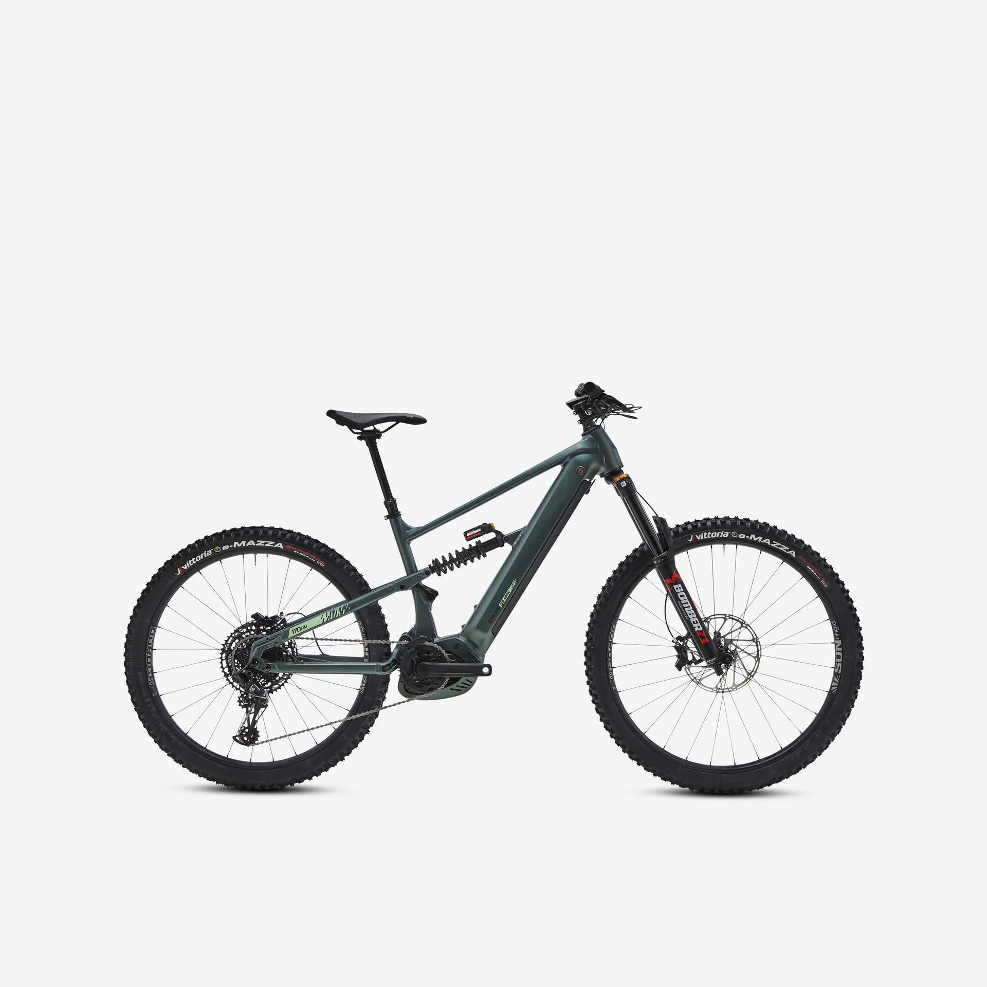 Horský bicykel - Elektrický horský bicykel celoodpružený 29"/27,5" zelený Horský bicykel - Elektrický horský bicykel celoodpružený 29"/27,5" zelený