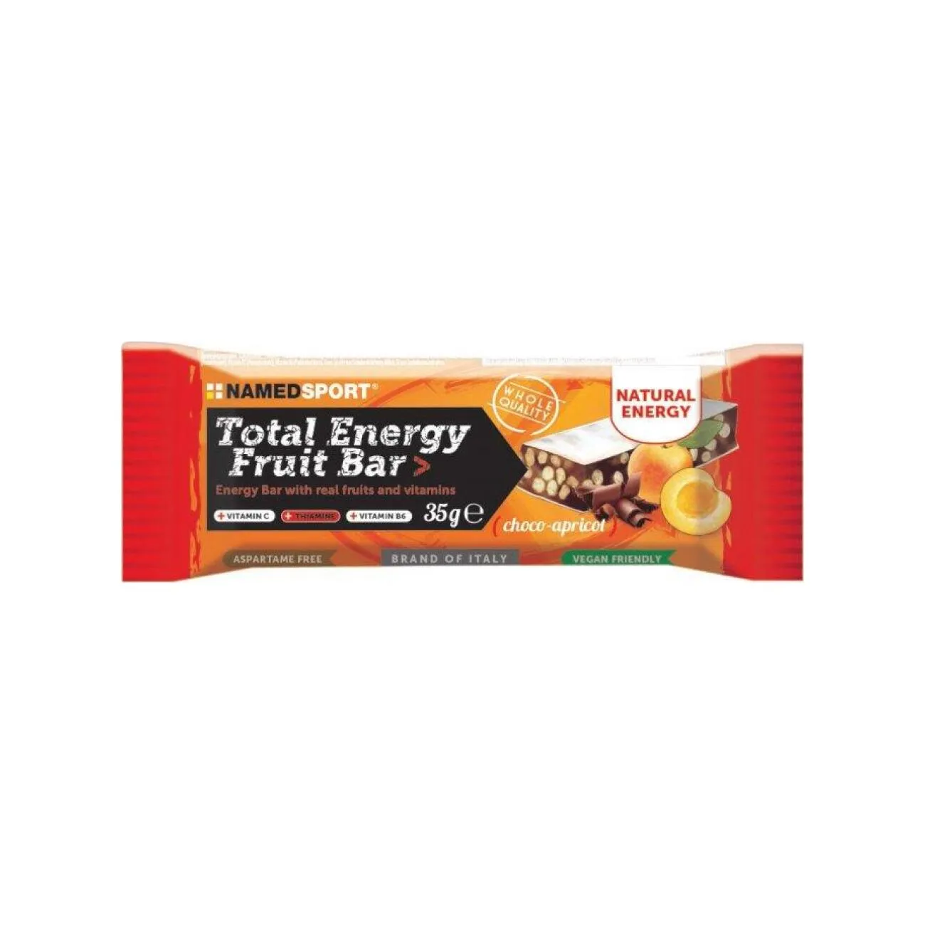 NAMEDSPORT tyčinka - TOTAL ENERGY BAR CHOCO PEACH 35 g NAMEDSPORT tyčinka - TOTAL ENERGY BAR CHOCO PEACH 35 g