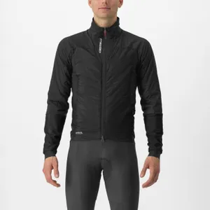 CASTELLI Cyklistická zateplená bunda - FLY TERMAL - čierna CASTELLI Cyklistická zateplená bunda - FLY TERMAL - čierna