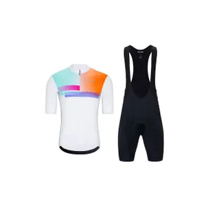 HOLOKOLO Cyklistický krátky dres a krátke nohavice - SPECTRO - čierna/biela HOLOKOLO Cyklistický krátky dres a krátke nohavice - SPECTRO - čierna/biela