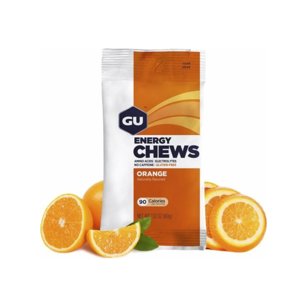 GU Cyklistická výživa - ENERGY CHEWS 60 g ORANGE GU Cyklistická výživa - ENERGY CHEWS 60 g ORANGE