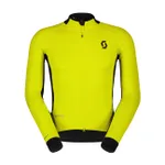 SCOTT Cyklistická vetruodolná bunda - RC PRO WARM GTX WS - žltá/čierna SCOTT Cyklistická vetruodolná bunda - RC PRO WARM GTX WS - žltá/čierna
