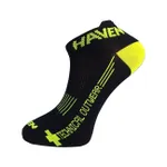 HAVEN Cyklistické ponožky členkové - SNAKE SILVER NEO 2PAK - čierna/žltá HAVEN Cyklistické ponožky členkové - SNAKE SILVER NEO 2PAK - čierna/žltá