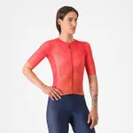 CASTELLI Cyklistický dres s krátkym rukávom - A/C W - červená CASTELLI Cyklistický dres s krátkym rukávom - A/C W - červená