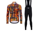 HOLOKOLO Cyklistická zimná bunda a nohavice - WILDLY WINTER - viacfarebná/čierna/žltá HOLOKOLO Cyklistická zimná bunda a nohavice - WILDLY WINTER - viacfarebná/čierna/žltá