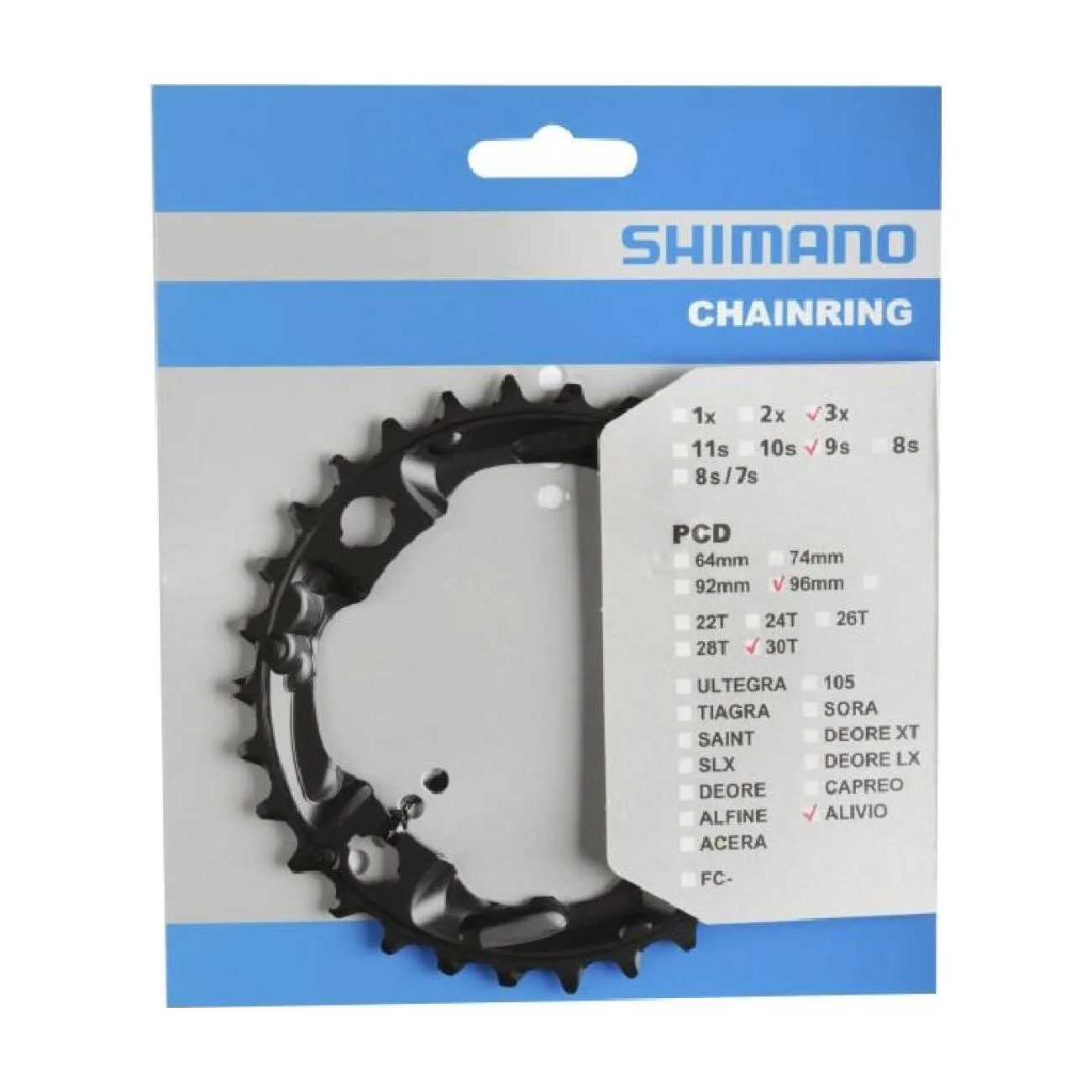 SHIMANO prevodník - ALIVIO M4000/4050 30 - čierna SHIMANO prevodník - ALIVIO M4000/4050 30 - čierna