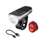 SIGMA SPORT set svetiel - AURA 60 + NUGGET II - červená/čierna SIGMA SPORT set svetiel - AURA 60 + NUGGET II - červená/čierna