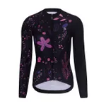 RIVANELLE Cyklistický dres s dlhým rukávom zimný - OASIS WINTER - čierna/ružová RIVANELLE Cyklistický dres s dlhým rukávom zimný - OASIS WINTER - čierna/ružová